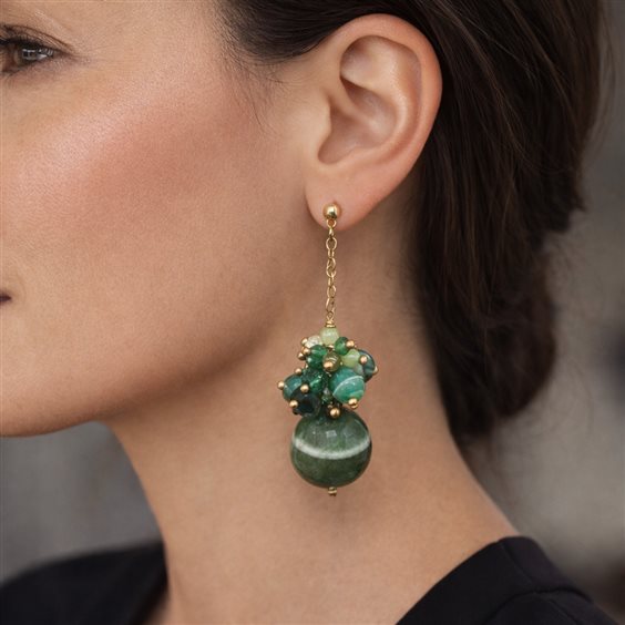 Orecchini Cianfrone Gioielli Donna in Oro Agata OROR-79-198 - OROR-79-198